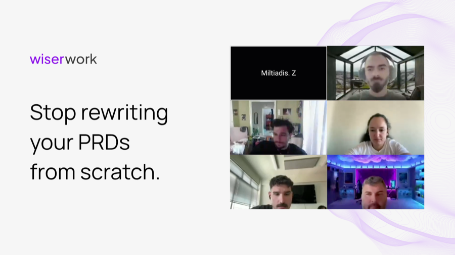 Wiserwork turning a product meeting into a PRD and Asana-ready tasks